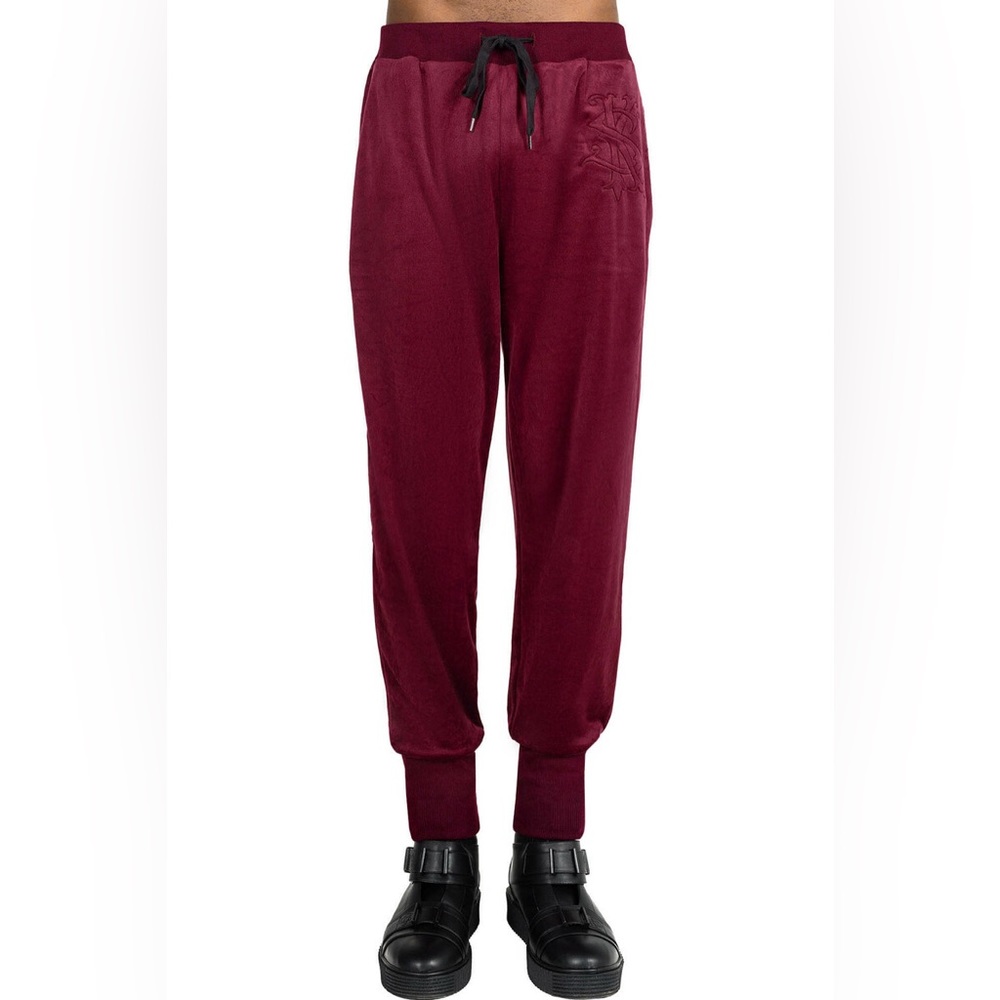 Killstar Velvet Burgundy/Wine Joggers Size Small
